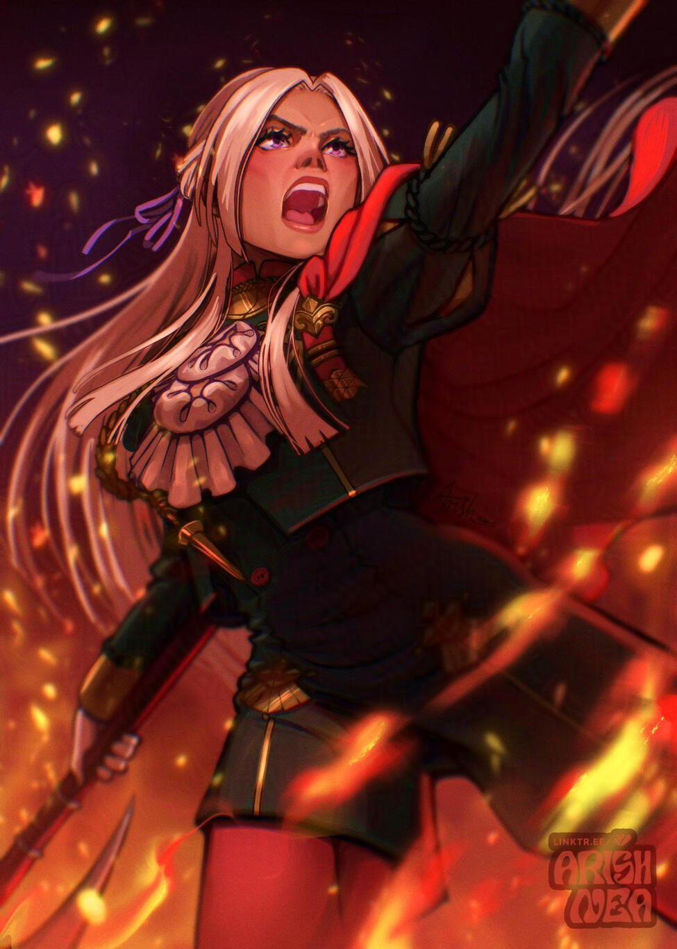 Edelgard von Hresvelg Fire Emblem Three Houses FE3H fanart
