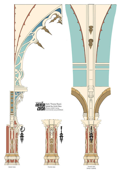 Nohr throne room high- resolution concept art detail