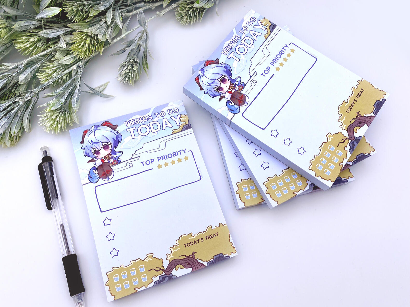 cute Ganyu Genshin impact notepad