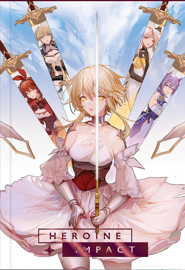Heroine Impact Vol 1 fanthology book cover with artwork by nevercrymoon Heroine Impact Vol 1 fanthology book cover with artwork by nevercrymoon