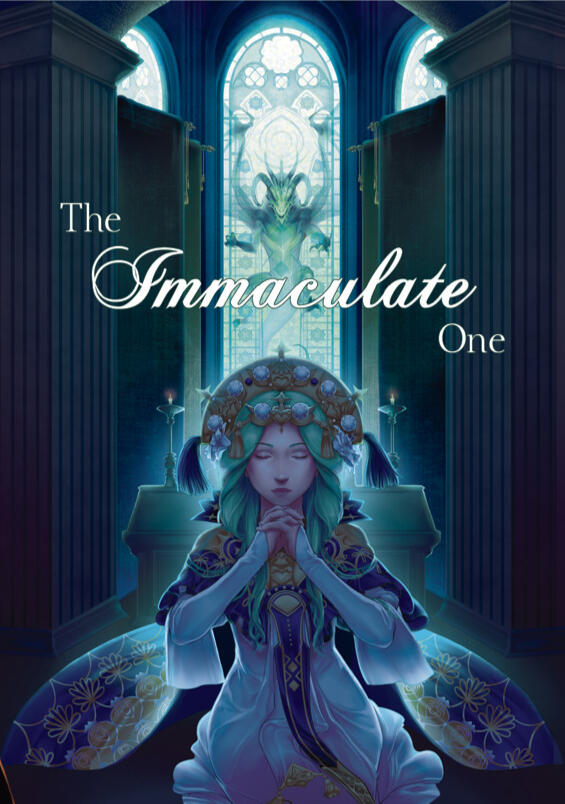 The Immaculate One fanthology book cover, art by Janarowe The Immaculate One a Rhea Fire Emblem fanthology book cover, art by Janarowe